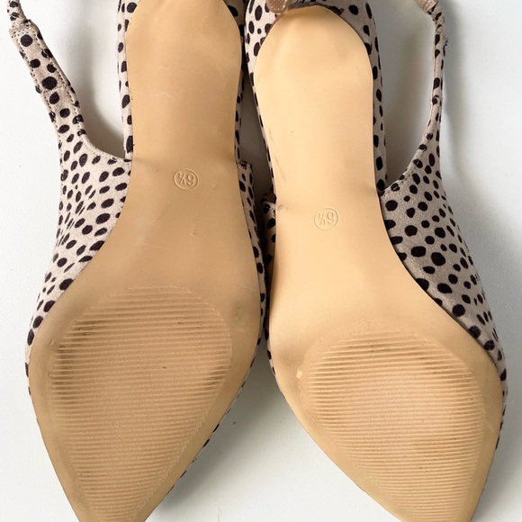 Lulus  black & white mid low heels - Picture 4 of 4